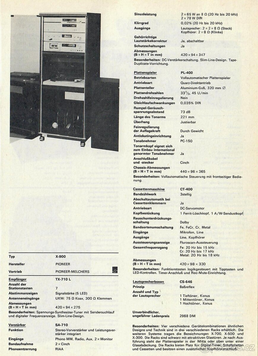 Pioneer TX-710 Tuner Blue Line - 5