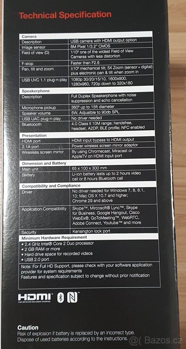Kamera pro konferenční systém AVER VC320 - 5