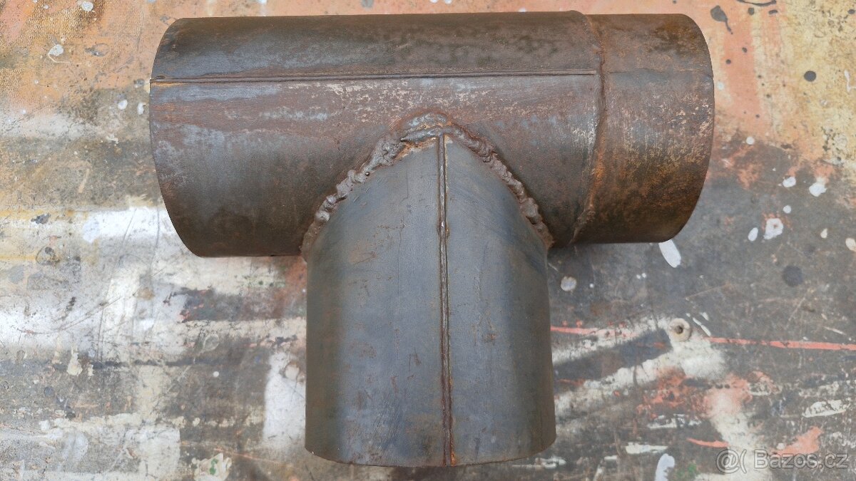 Kouřovod T kus 130mm - 5