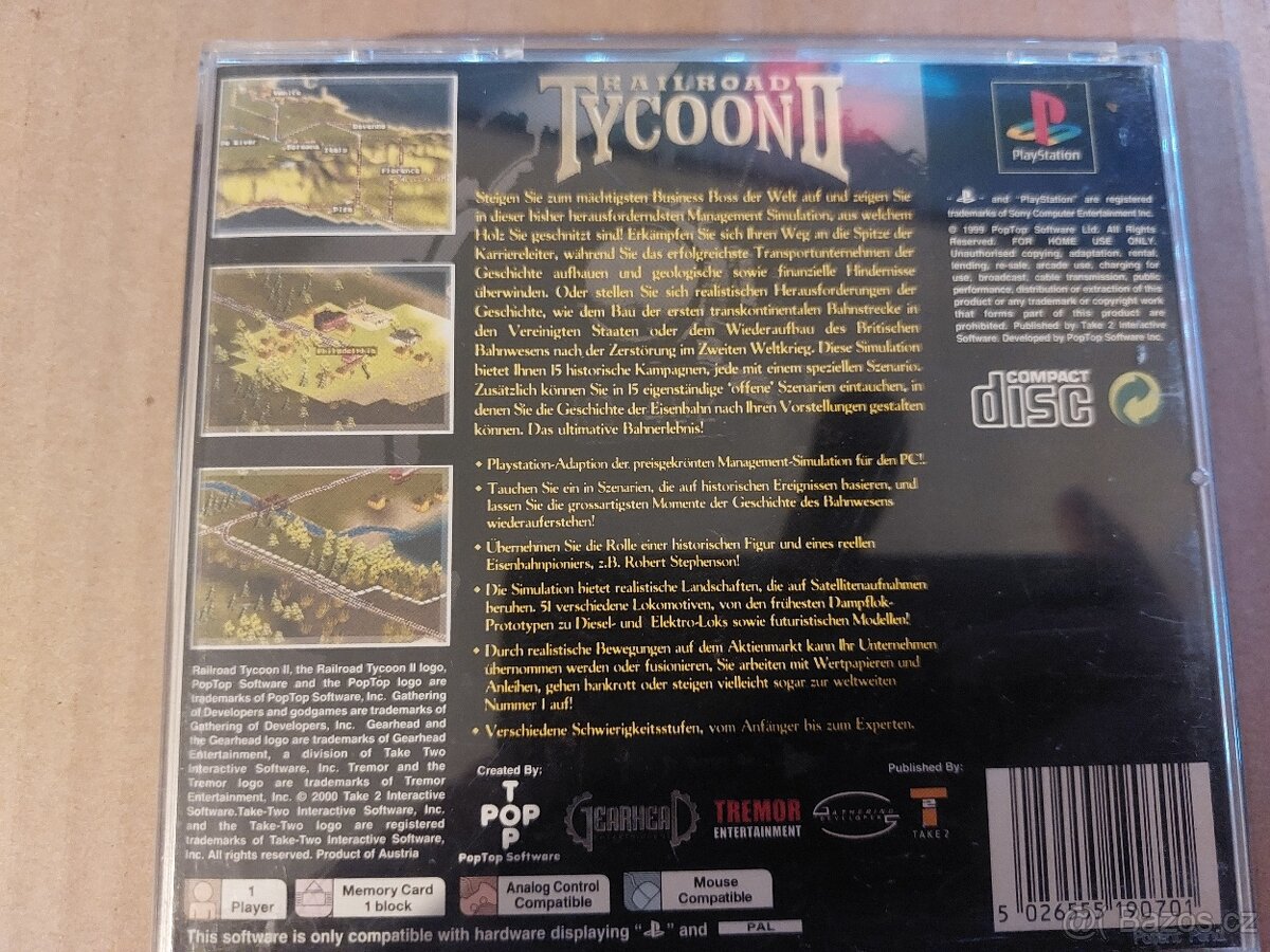 Railroad Tycoon 2 Playstation 1 / PSX / PS1 - 5