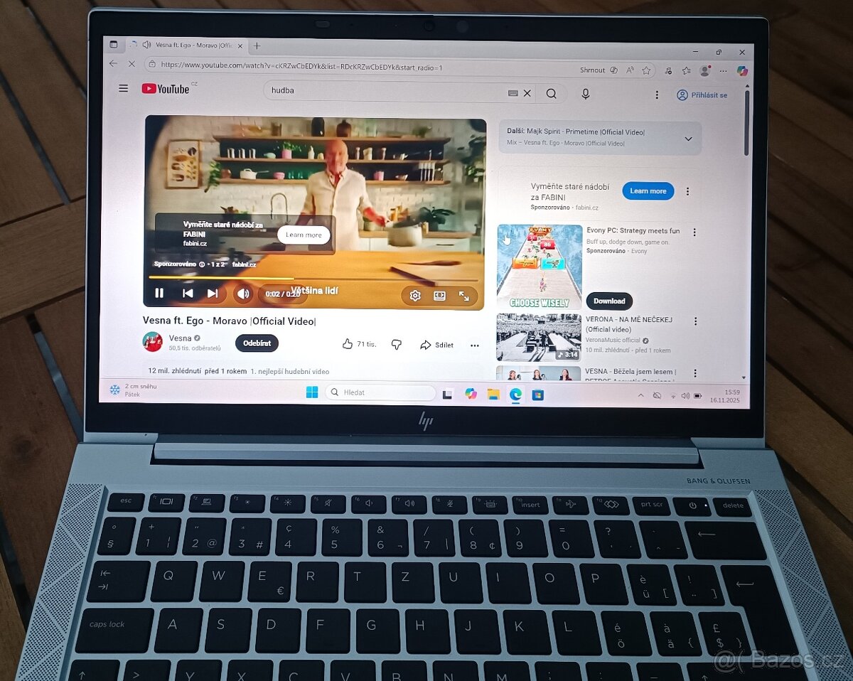 Pěkný notebook HP EliteBook 830 G8, 16 GB RAM / 256 GB NVMe - 5