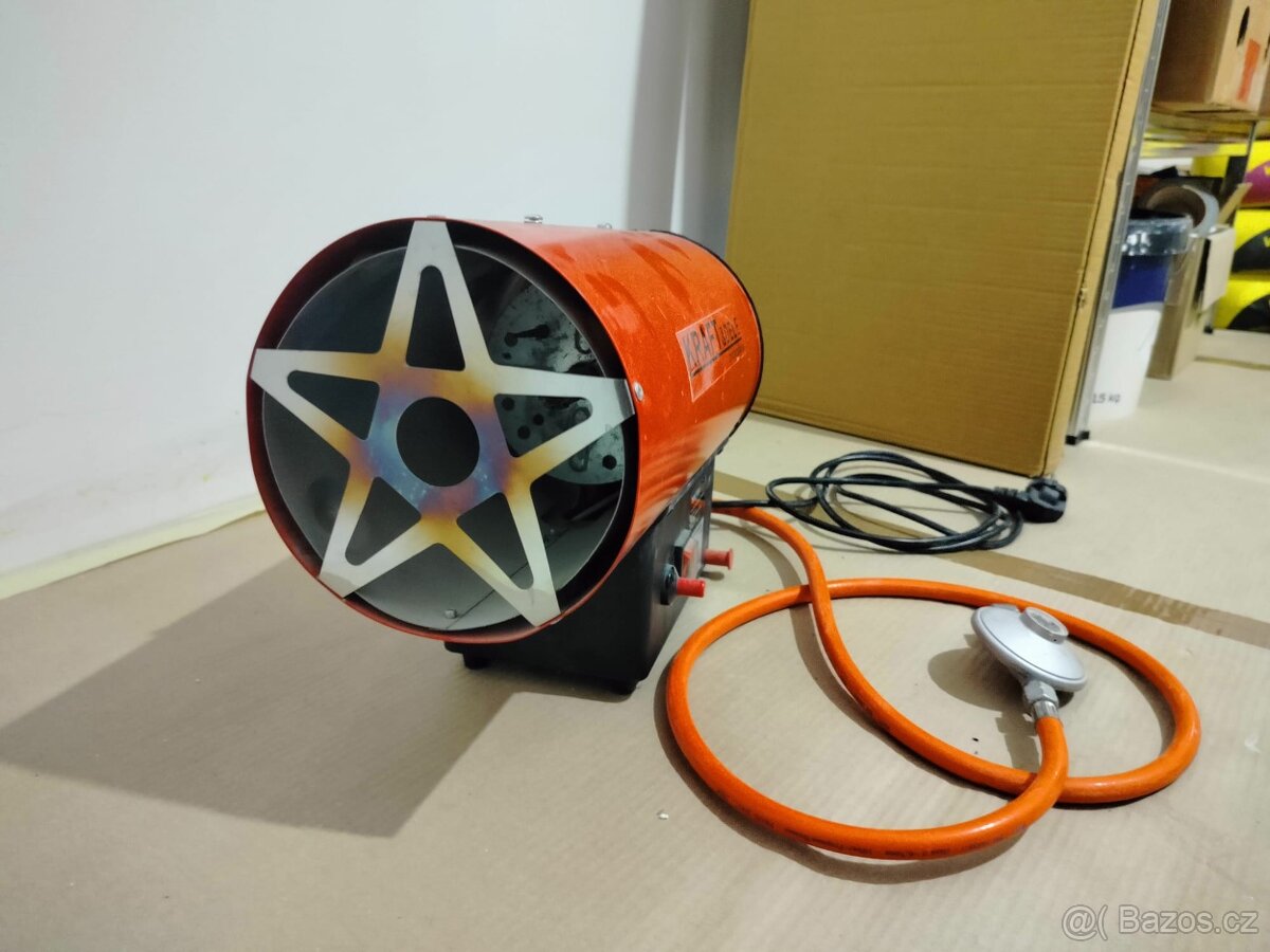 Plynové topení, plynový ohřívač 15kW + reduktor - 5