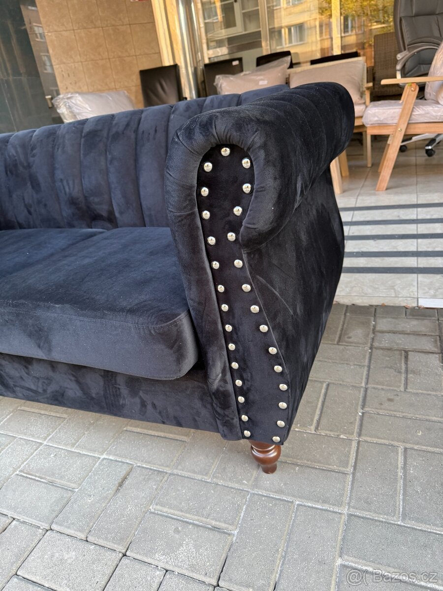 Sedačka dvojsed. černá NOVÁ 2. jakost - 5