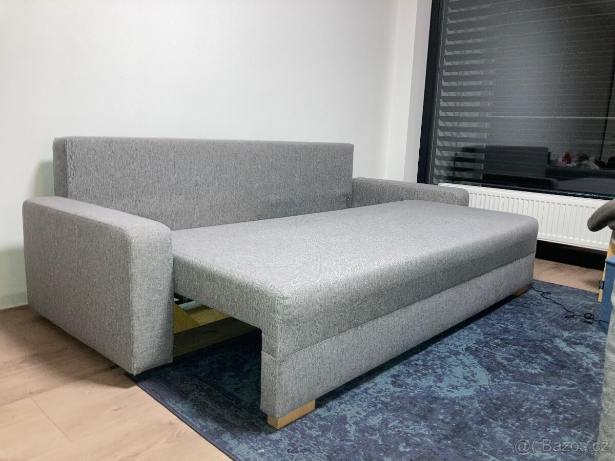 3 v 1, rozkládací pohovka s postelí, šatní skříň, postel - 5