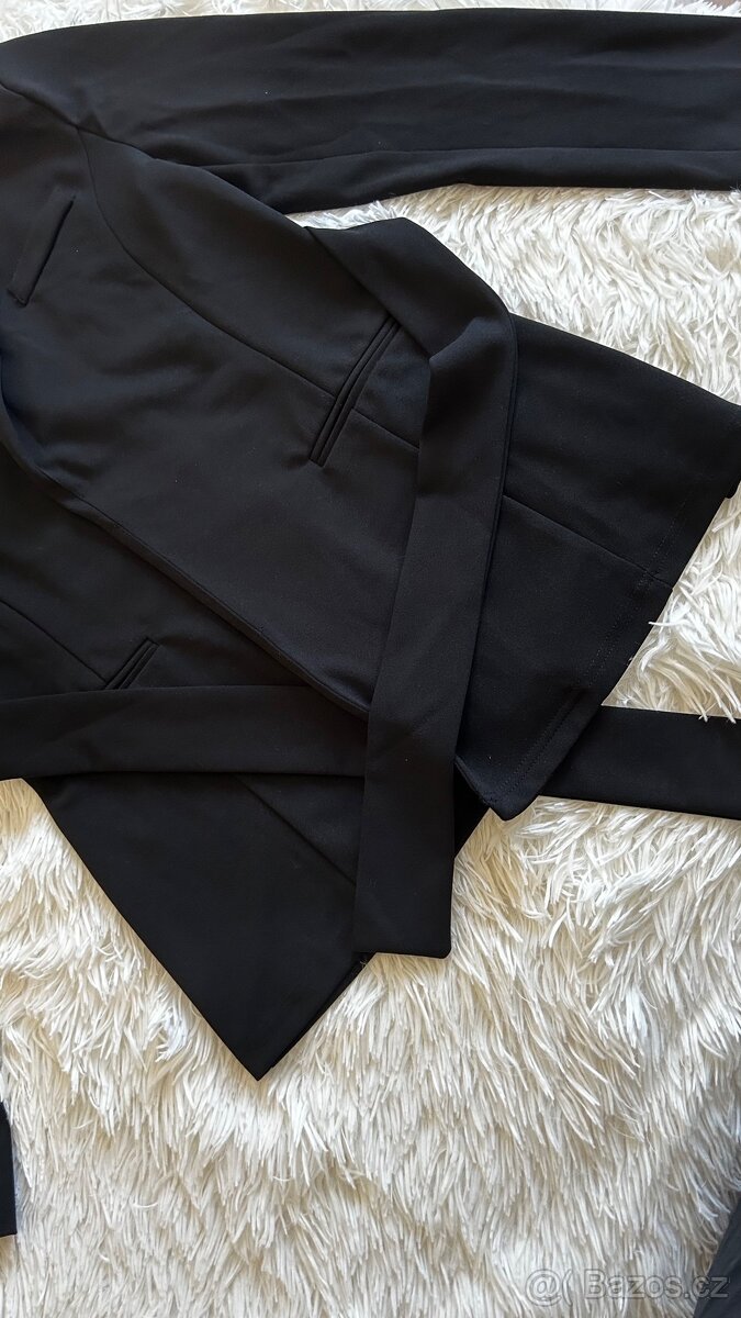 Černý set sako + kalhoty - 5