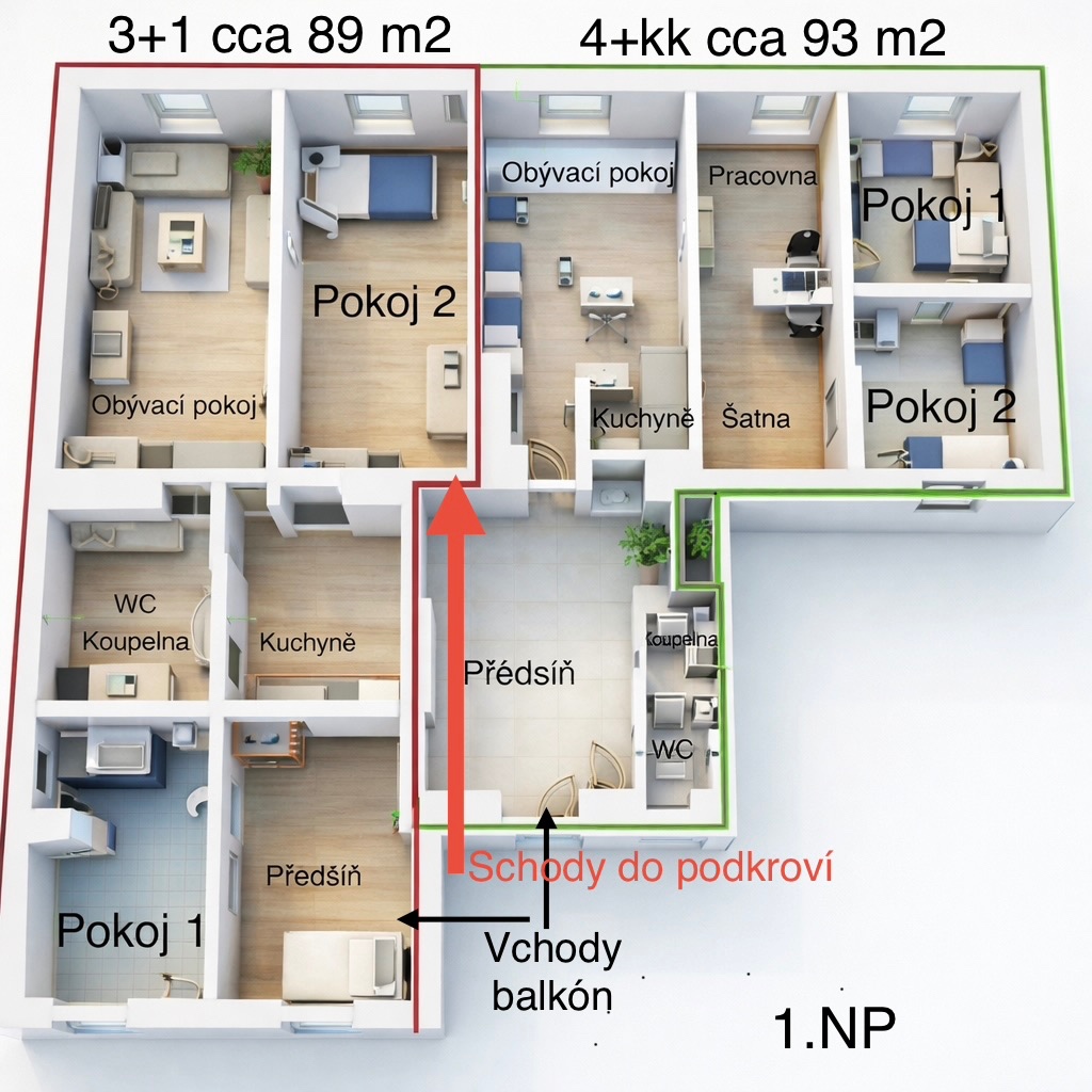 Investiční příležitost, 6 bytů Písek - 5