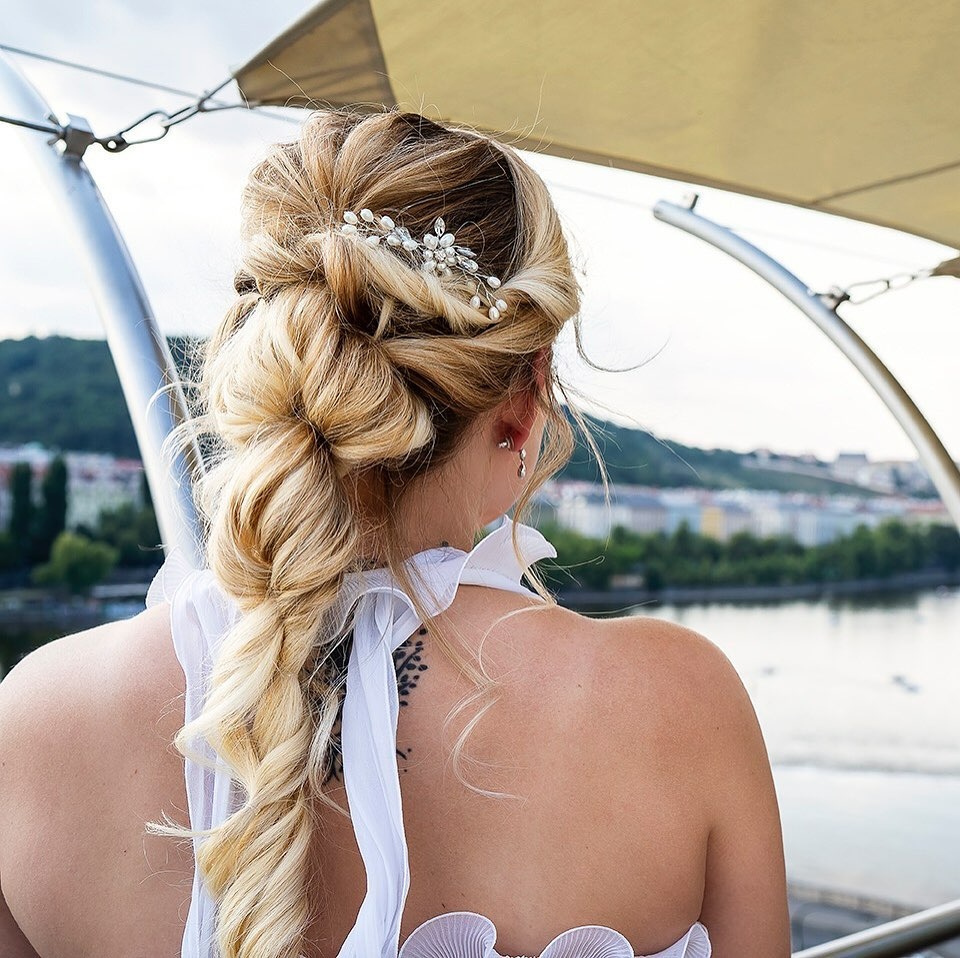 Elegantní svatební šaty bílé Alexia - 5