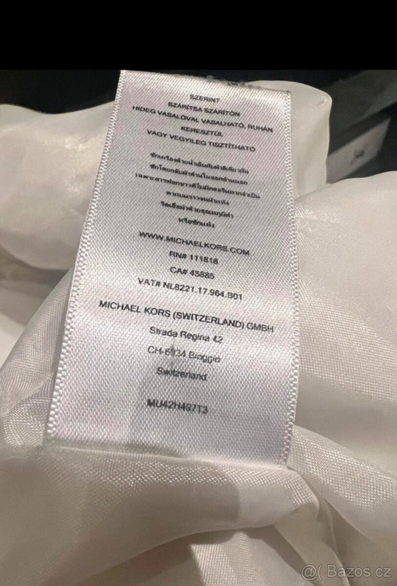 Michael Kors bílá lehká péřová bunda - 5