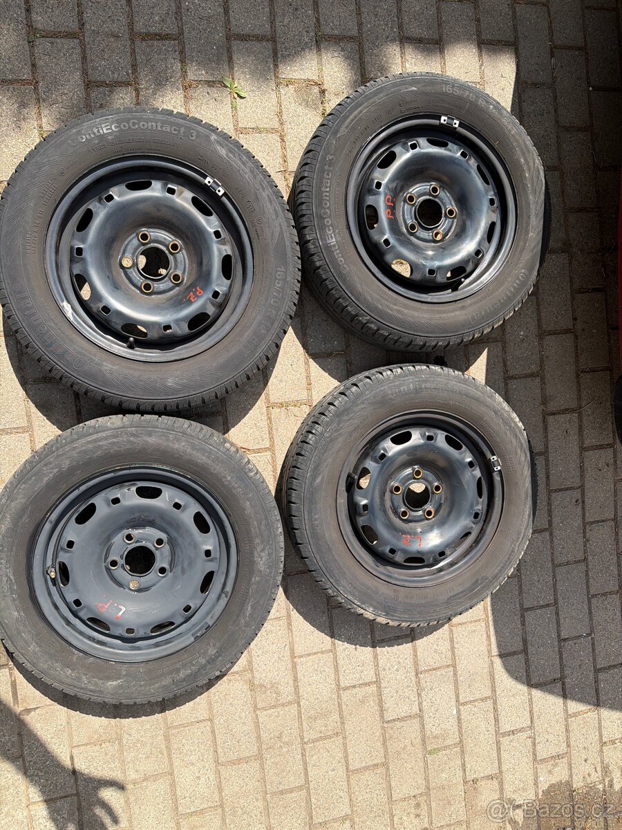 Prodám letní kola Škoda Fabia 1 2 165/70/14 - 5