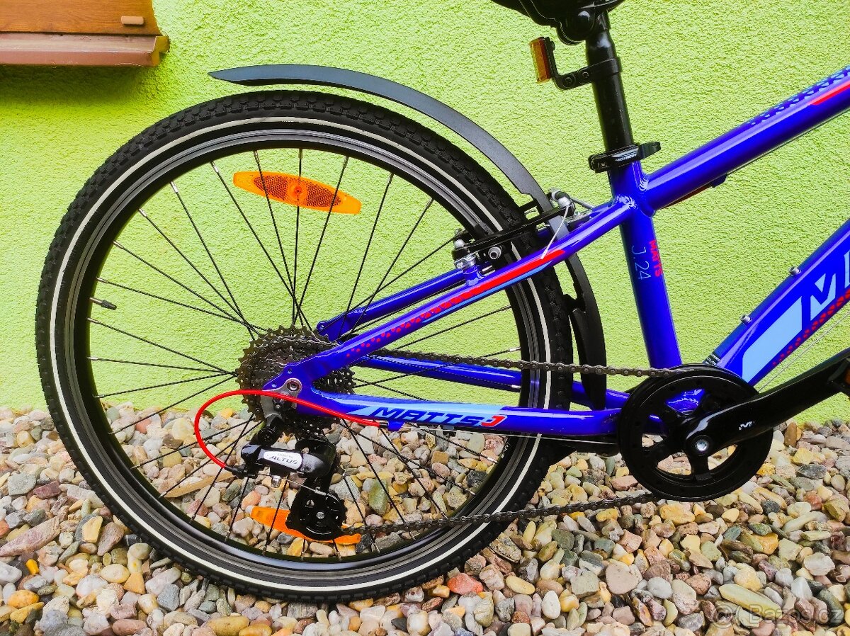 Značkové dětské kolo Merida 24" (modrá) - 5