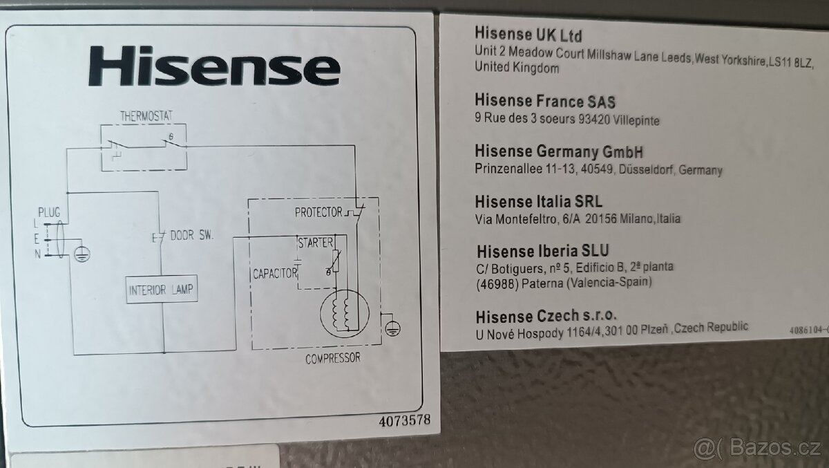 Lednice Hisense RB343D4AG2 - 5