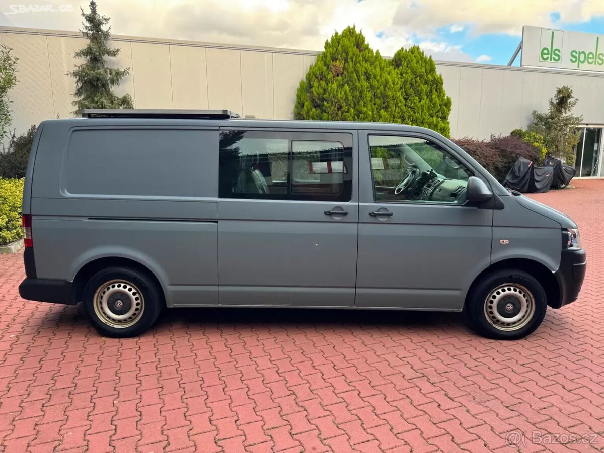 VW T5 Transporter 2.0 TDI Long,2015,Webasto,Solár,Tažné,Obyt - 5