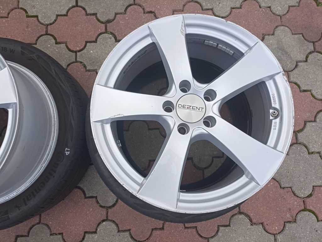 Alu kola 8x18, ET43, 5x112, s pneu 245/45 R18 96W. - 5