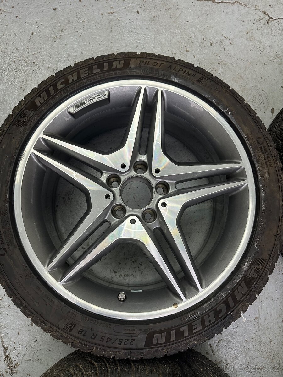 Prodám Alu kola 5x112 7,5Jx18 ET 42,5 originál mercedes Amg. - 5