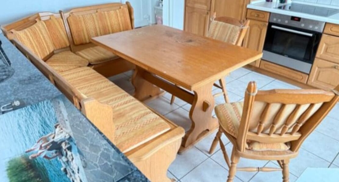 Dubová rustikální linka se sezením,6089 - 5