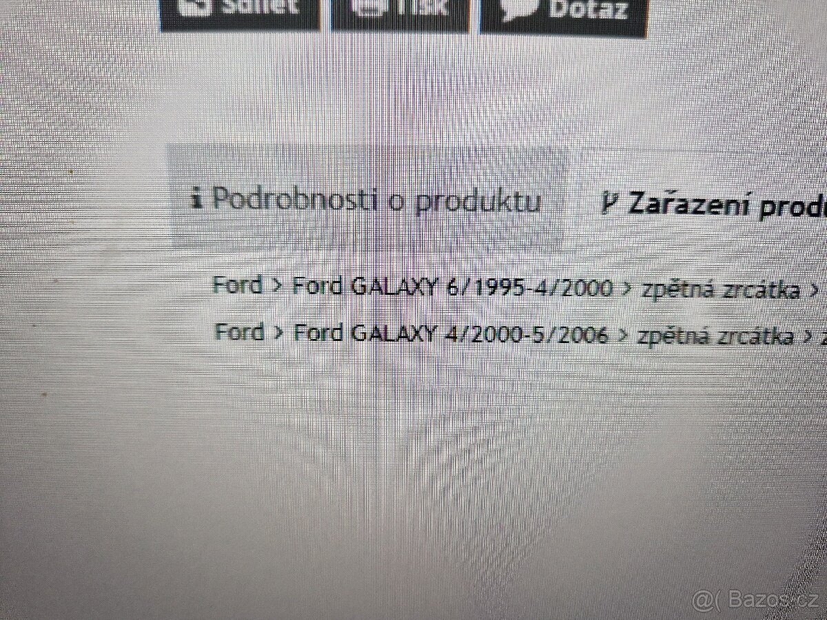 Zrcatko leve ford galaxy - 5