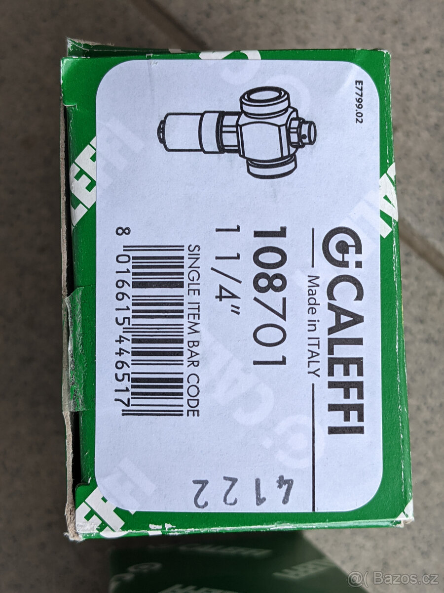 Caleffi protizámrzné ventily 5/4" + kulový filtrventil DN32 - 5