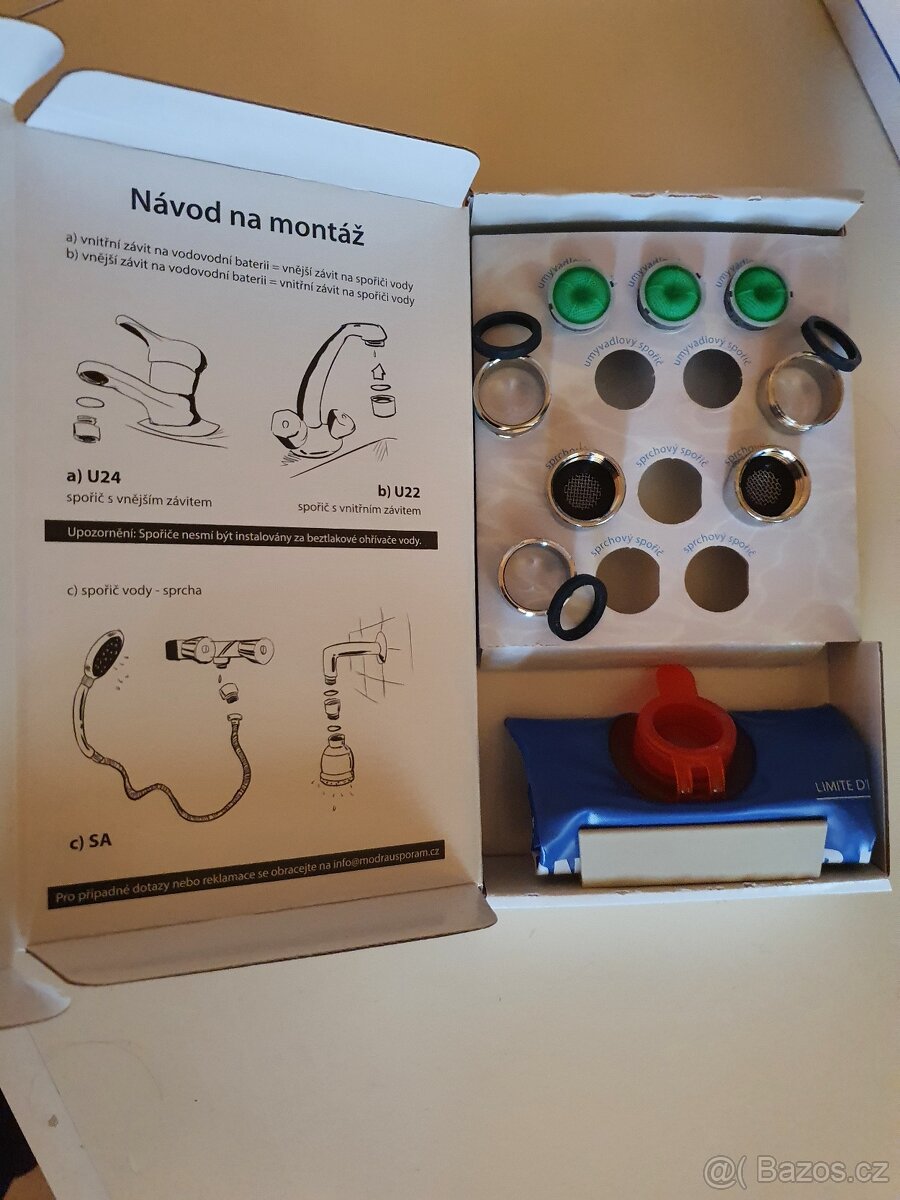 Sada spořičů vody - perlátory, sprchové spořiče a další - 5