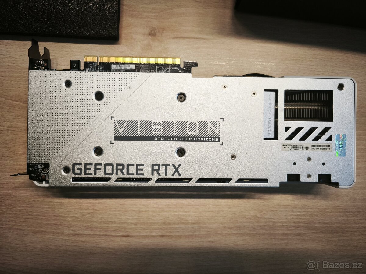 Prodam grafickou kartu Gigabyte RTX 3070 Vision - 5