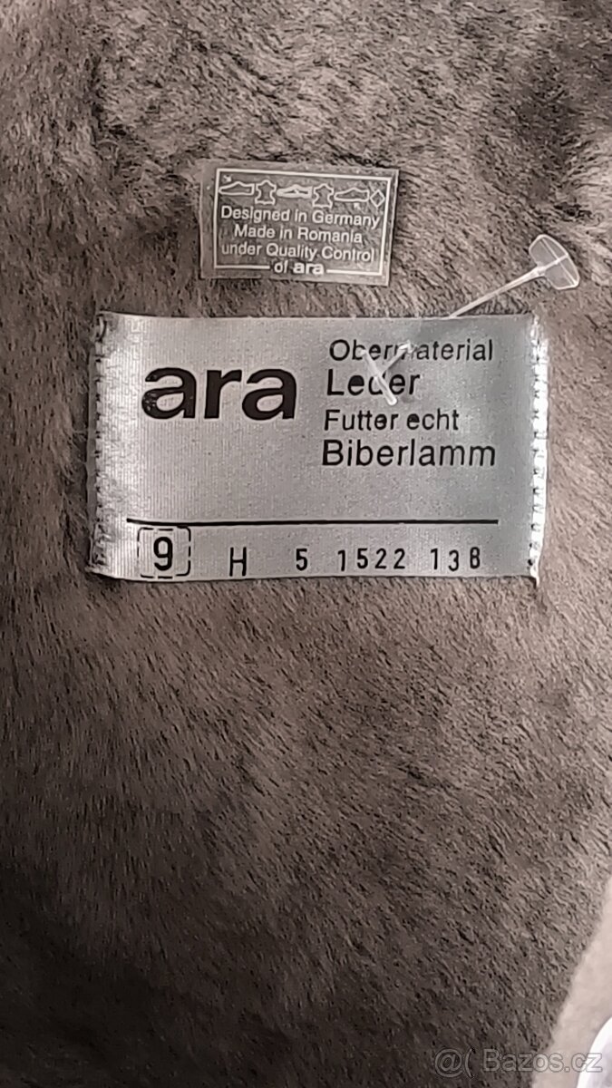 Rezerve_kožené polokozacky boty Ara nadměrná velikost 43 - 5