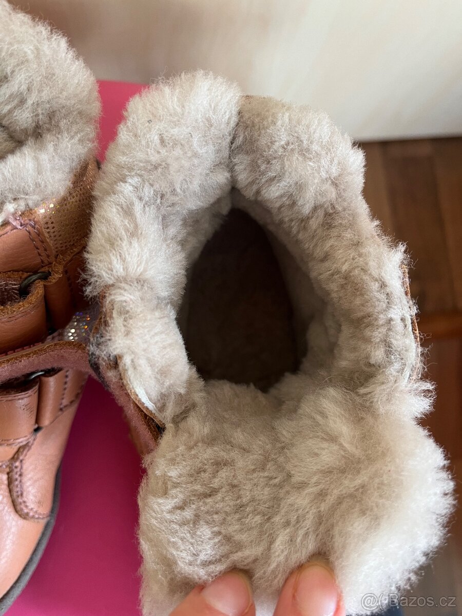 Dívčí kožené zimní boty Bisgaard velikost EU30 - 5