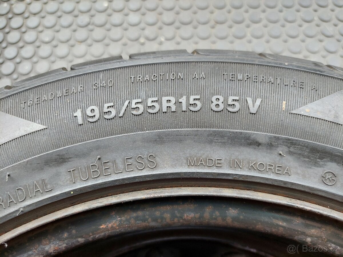 Rezerva 4x100 ET43 195/55 R15 Kumho 100% vzorek - 5