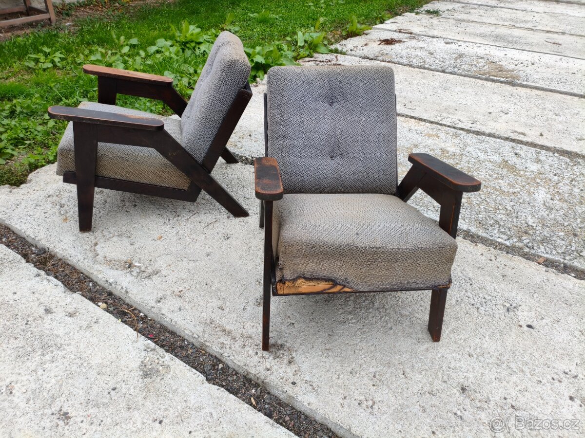 ÚLUV návrh Navrátil párová retro křesla - 5