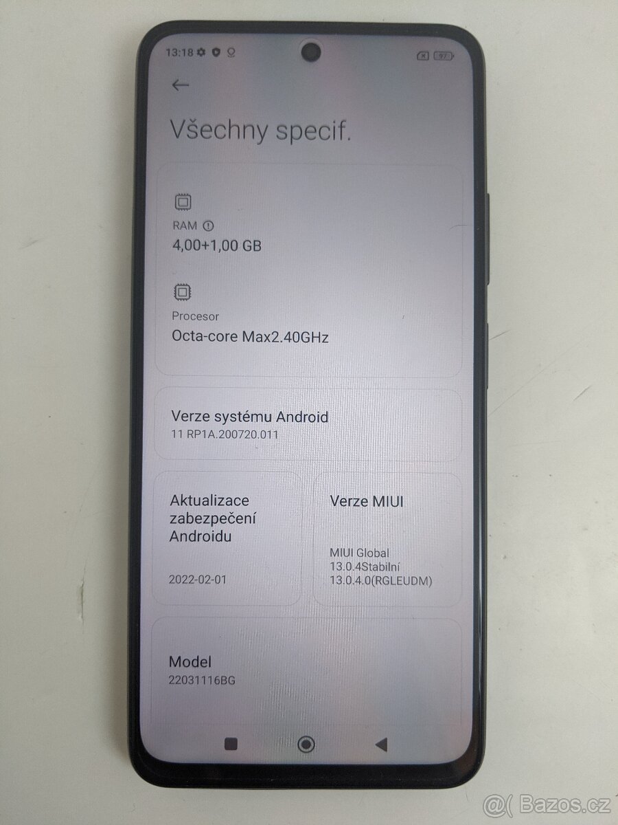 Xiaomi Redmi Note 11S 5G 4/64gb black. Záruka 6 měsíců. - 5