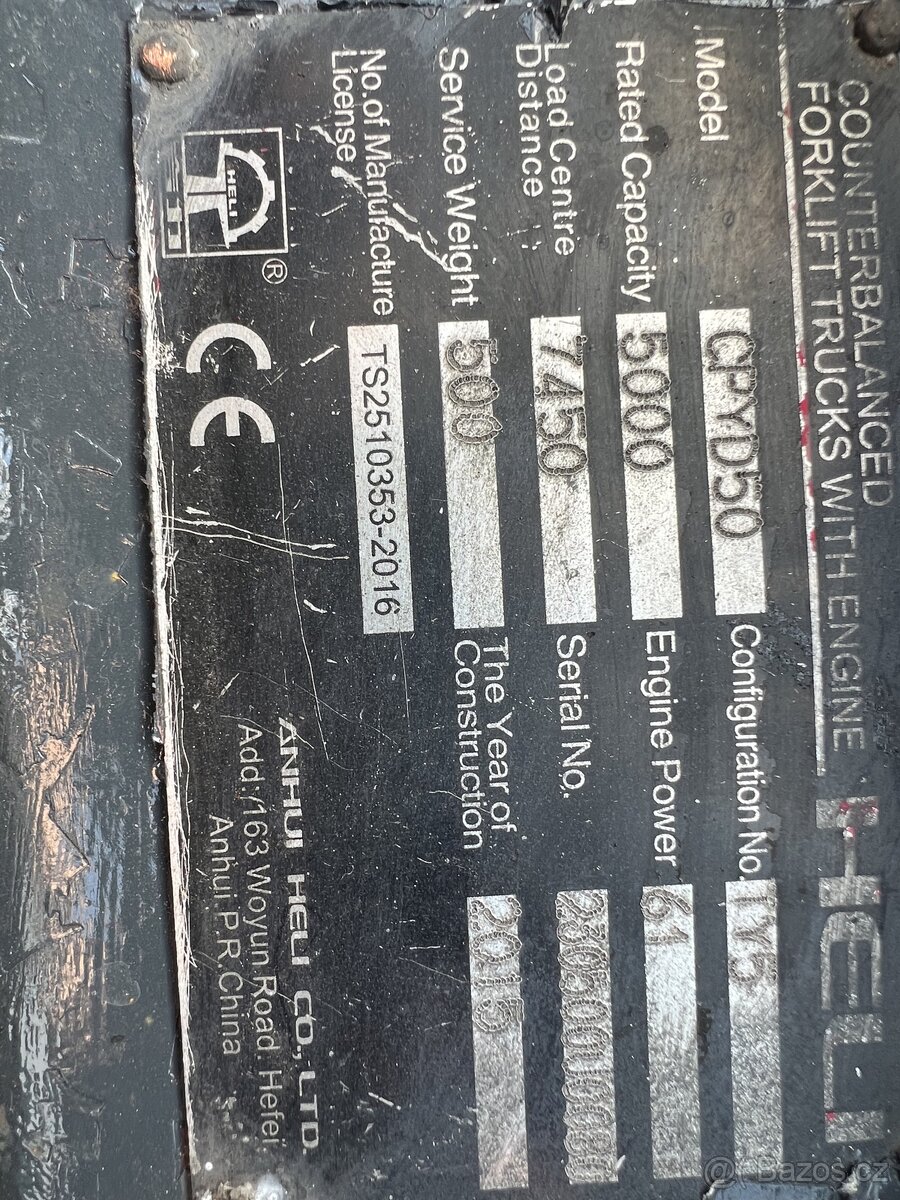 Prodám VZV Heli - 5