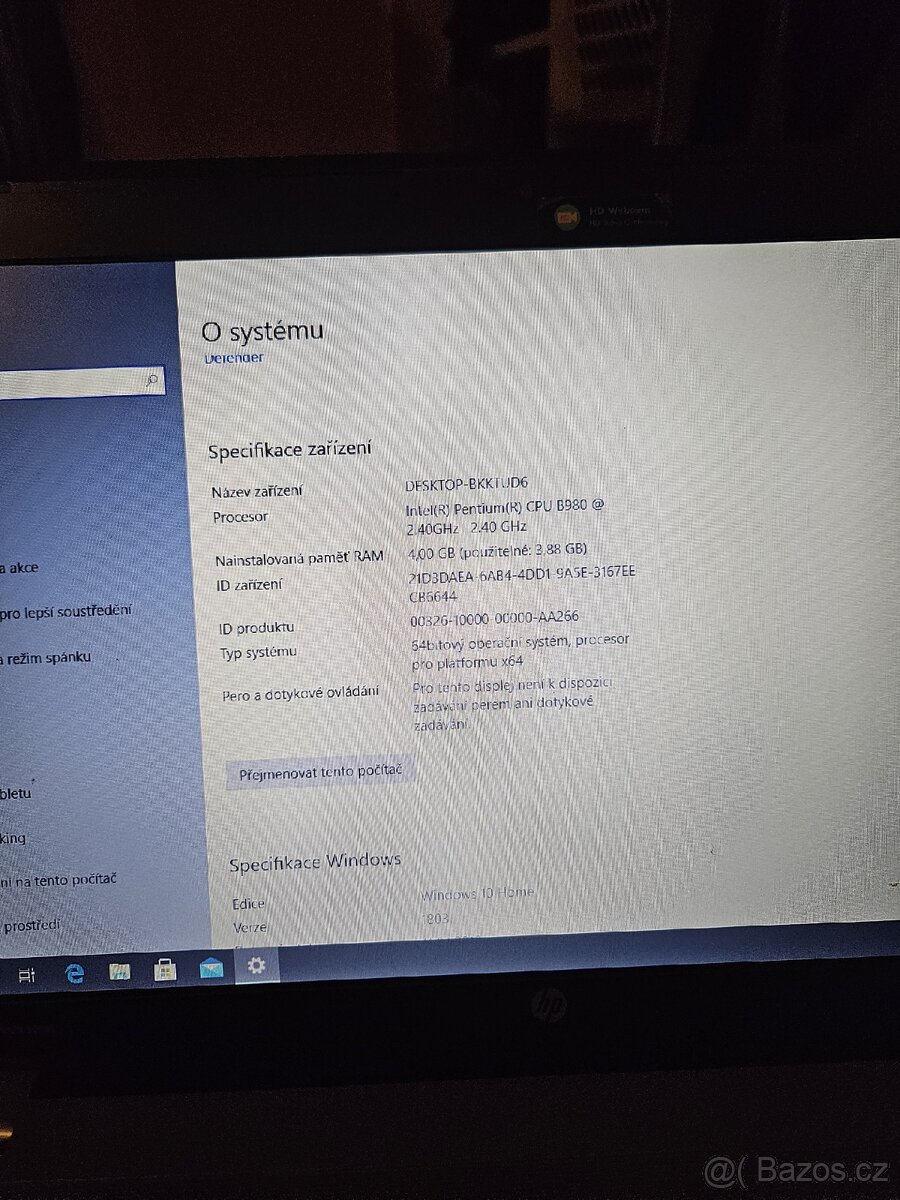 Notebook HP ProBook 4540s - 5