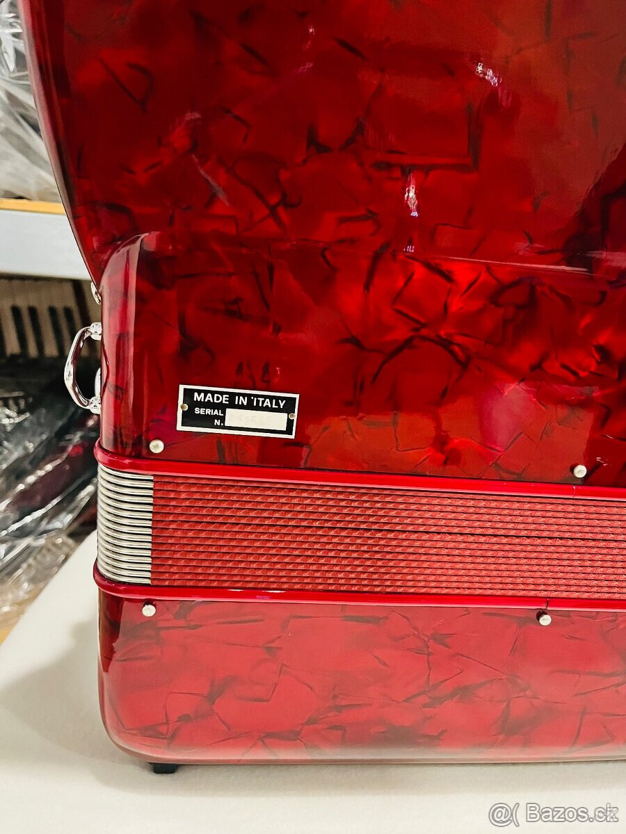 Predám krásny Taliansky akordeón Balzer Wagner 96 basový, to - 5