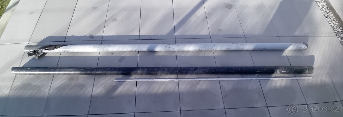 PREFA okapový svod DN 80+sběrná klapka-světle šedá - 5