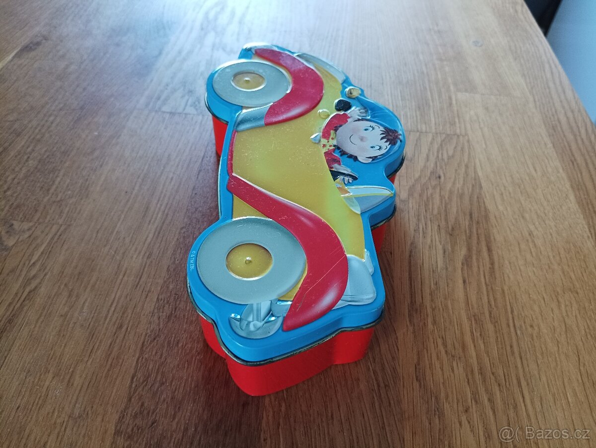 PLECHOVÁ ZNAČKOVÁ KRABIČKA OD BONBONU NODDY CAR FRANCIE - 5