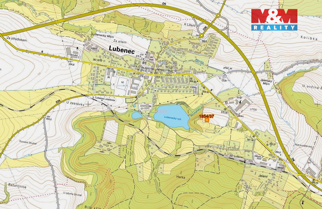 Prodej pozemku k bydlení, 798 m², Lubenec - 5