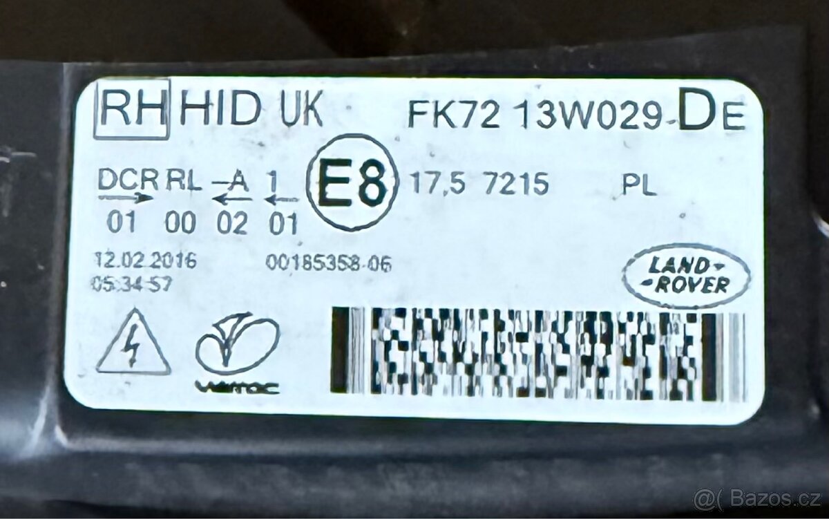 Pravý & Levý přední xenon, Land Rover Discovery Sport