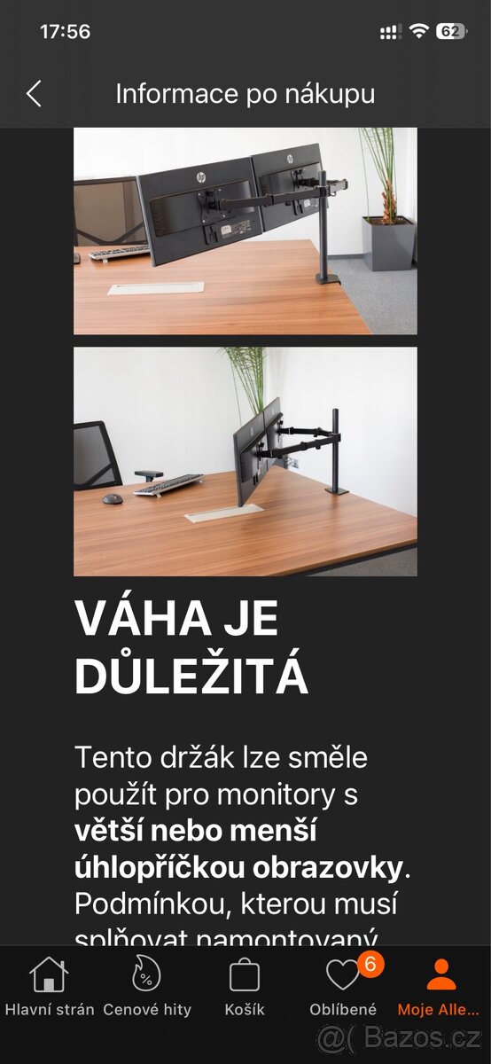 Držák na 2 monitory - 5