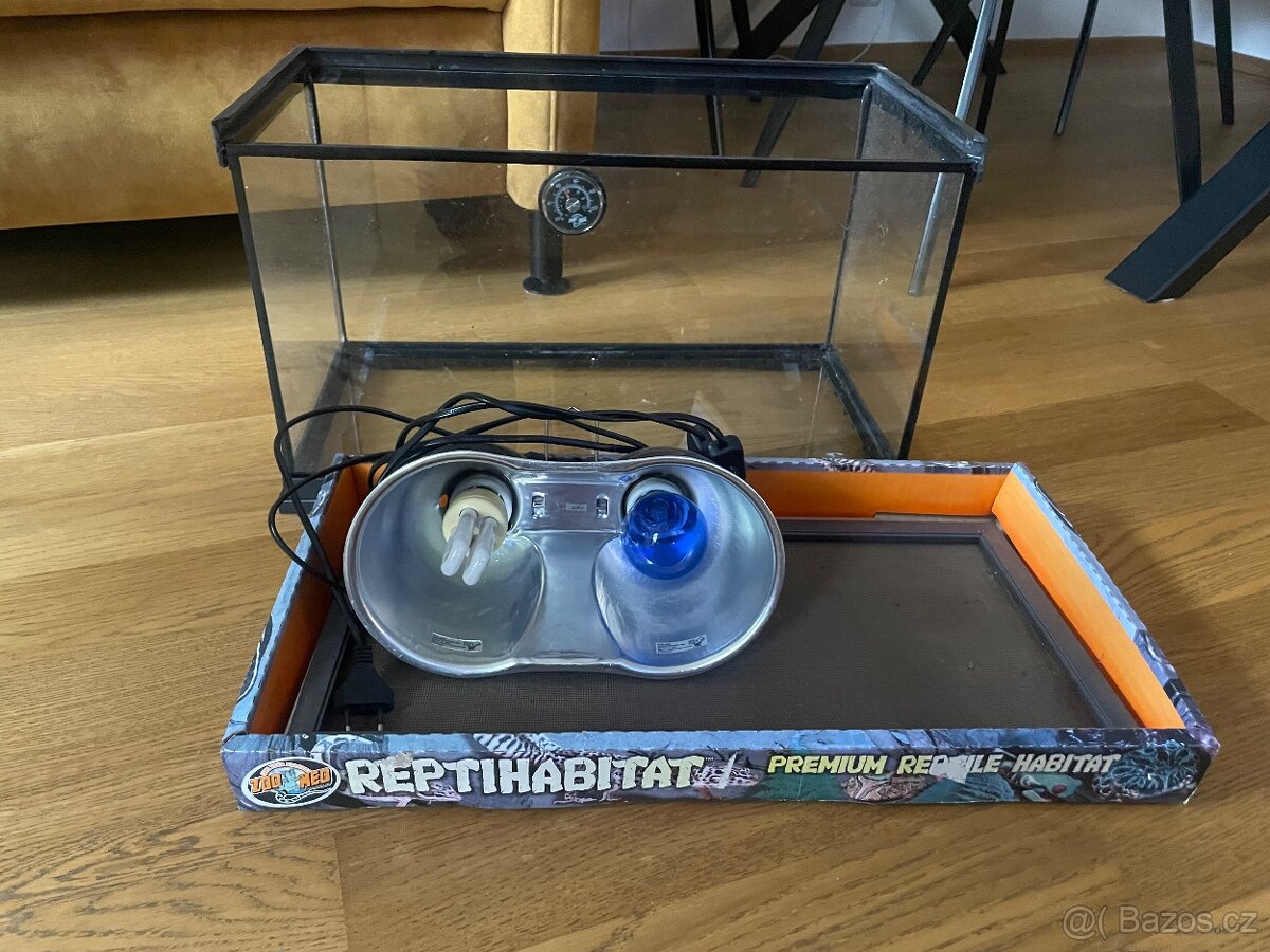 Terarium 50x25 + světlo - 5