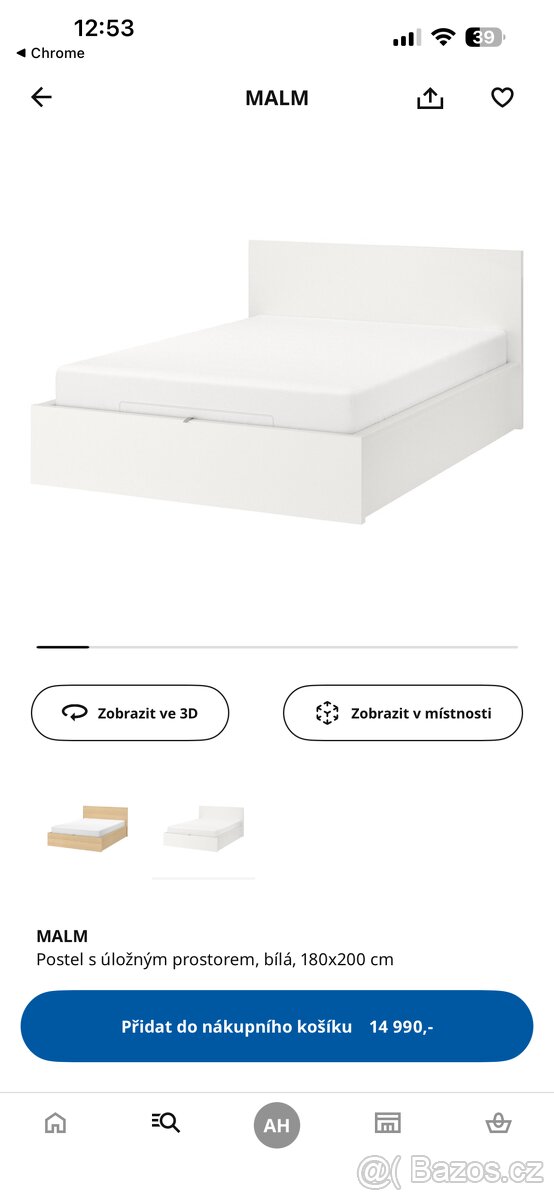 Postel MALM Ikea 180x 200 - 5