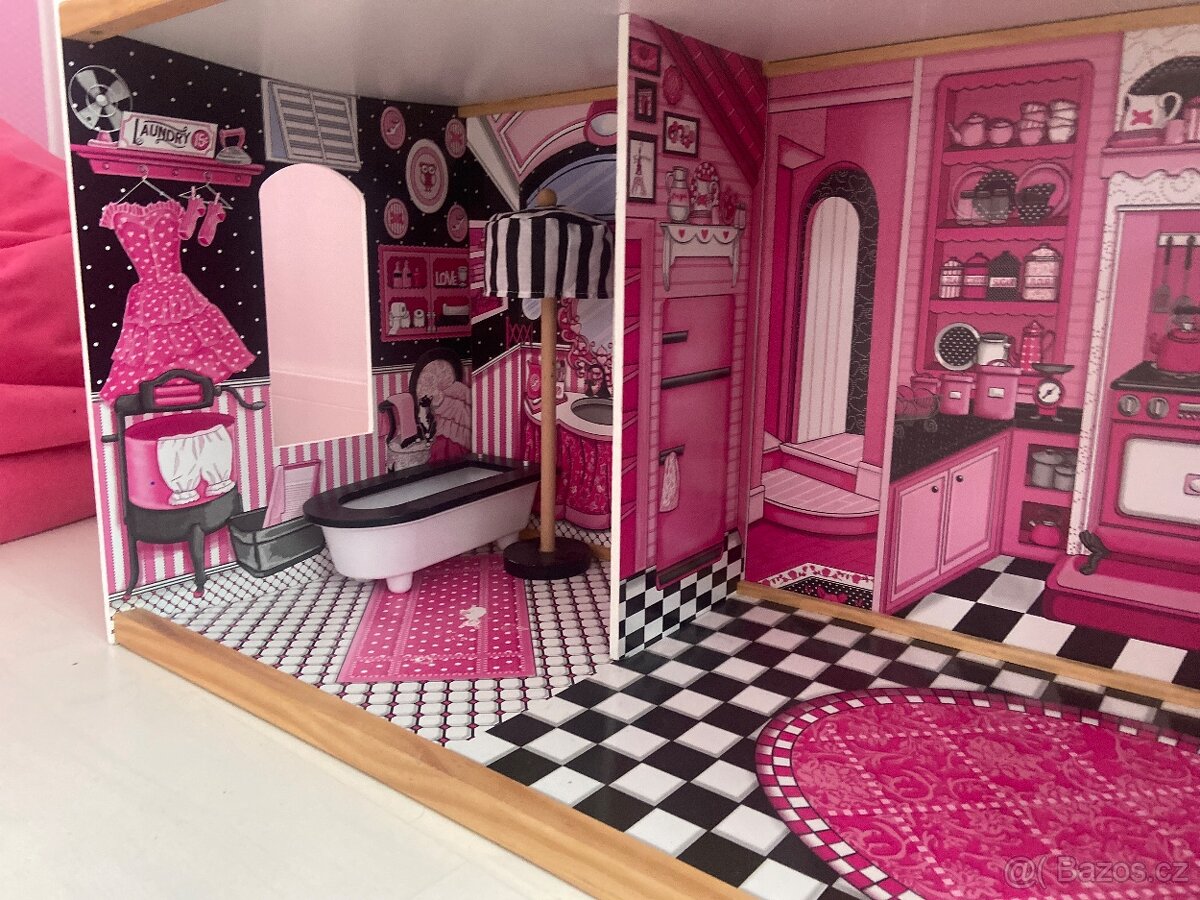 Dřevěný domeček pro panenky Barbie - Amelia - 5