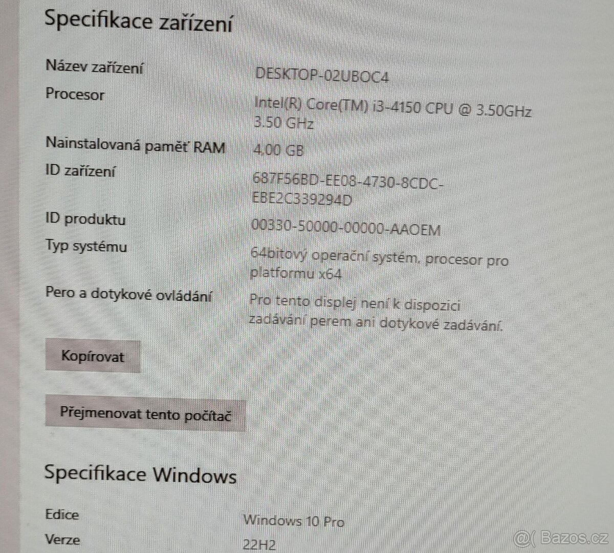 Počítač Dell OptiPlex 3020 - Intel i3, 4GB RAM, 500 GB - 5