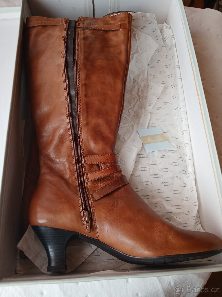 Kozačky pod kolena, nové - 5