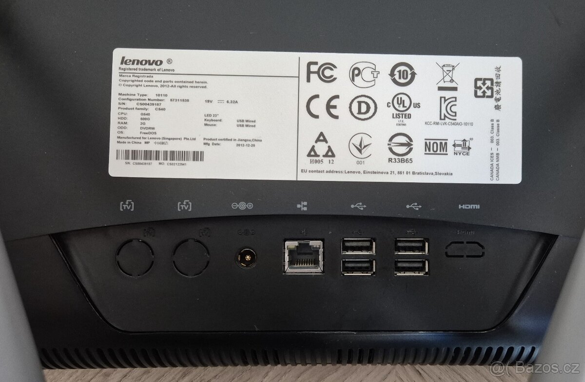 Lenovo All in One IdeaCentre C540 - 5