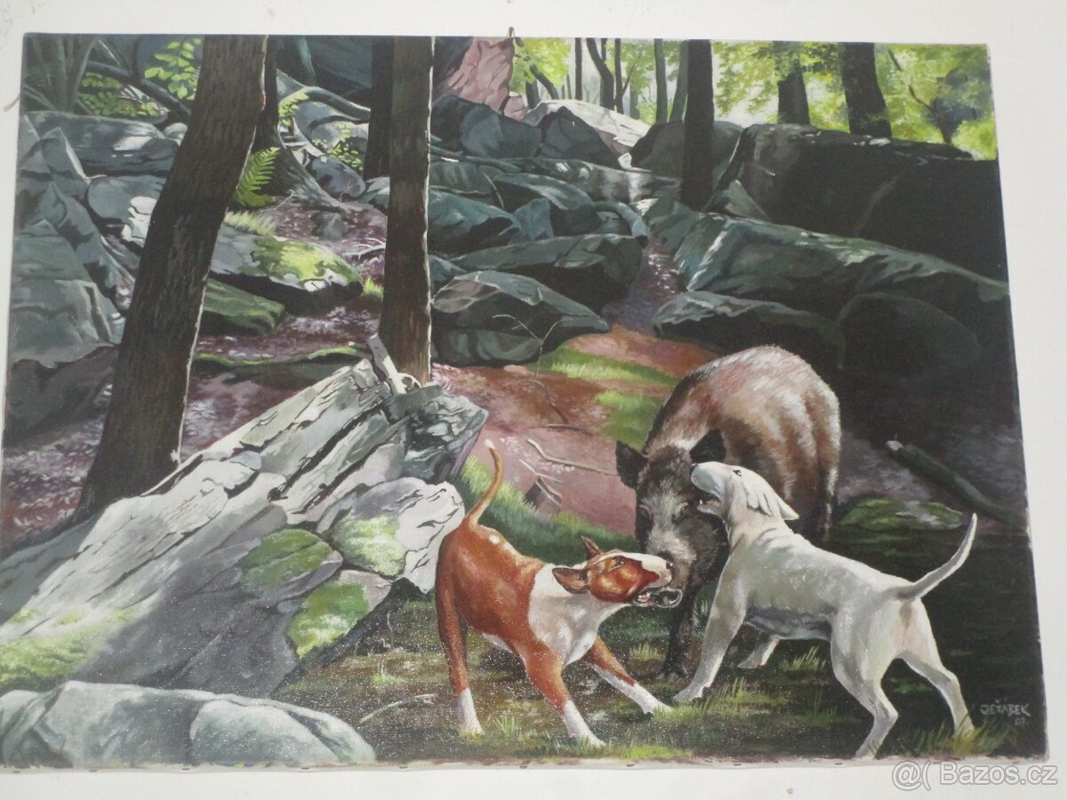 obrazy-olejomalba-kopie starýh mistrú-zátiší-koně atd. - 5