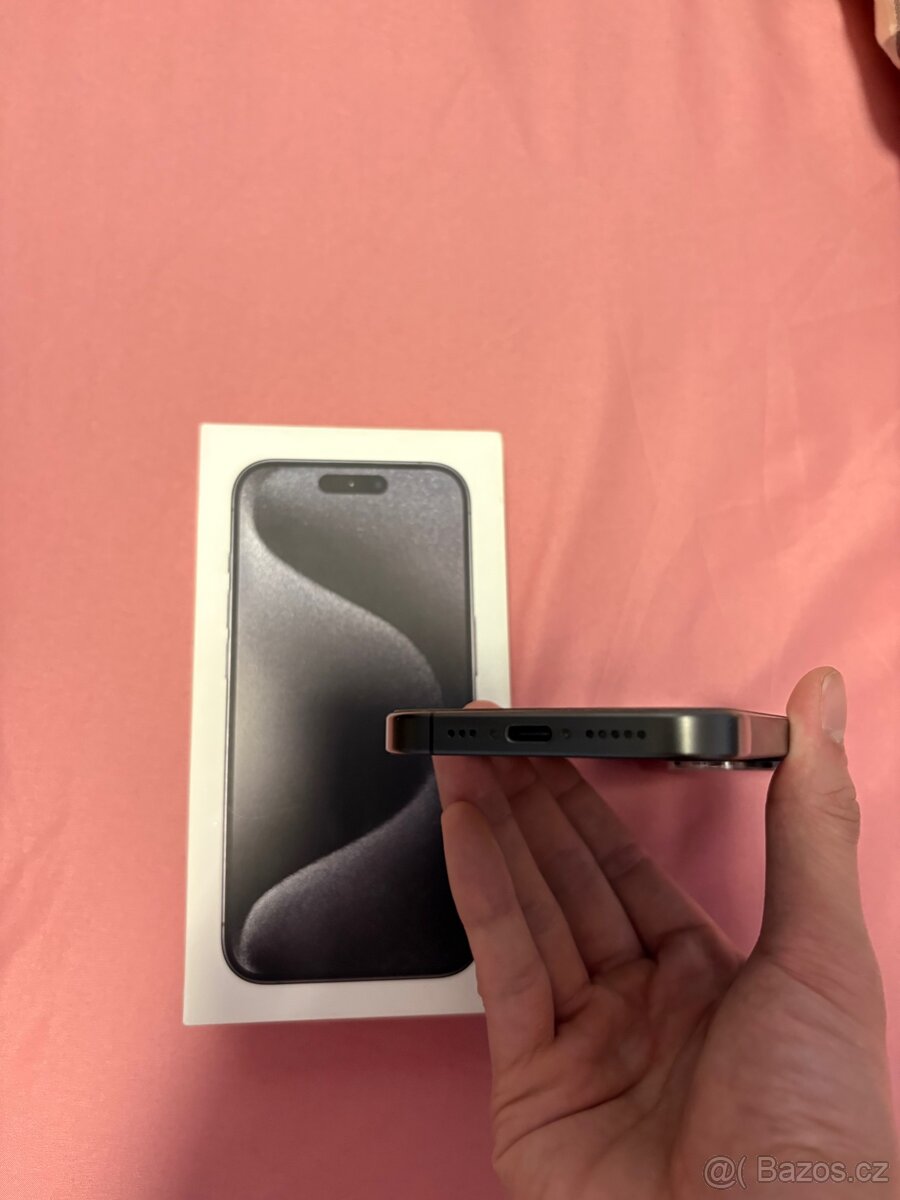 iPhone 15 Pro 128GB – Black Titanium – TOP STAV - 5