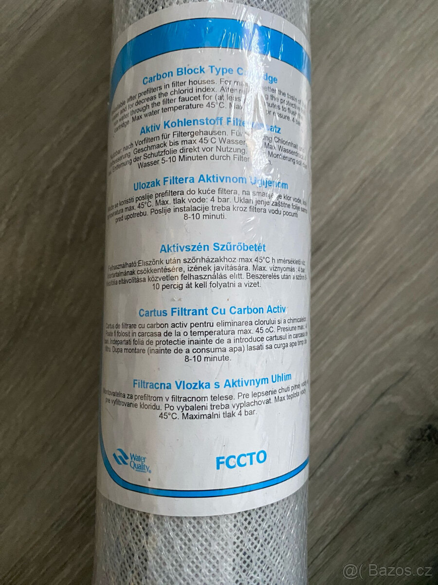 Filtrační vložky na vodu FCCTO, FCPPS, CTO, s aktivním uhlím - 5