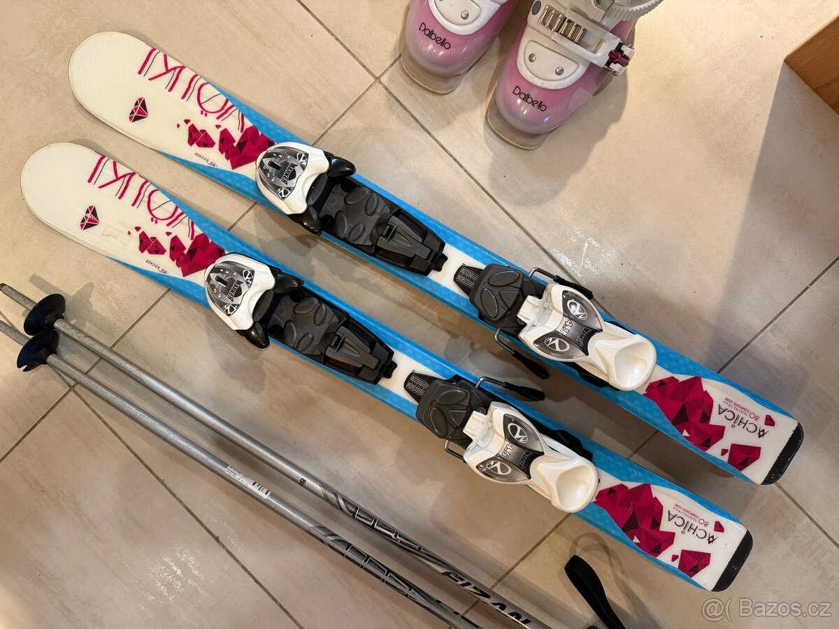 Dětské lyže Volkl, boty Dalbello mondo, hůlky - 5