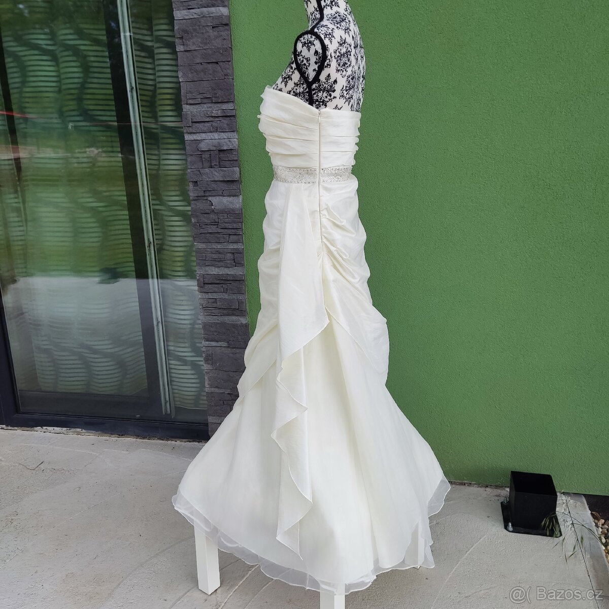 Vanilkové svatební šaty vel.40 - 5