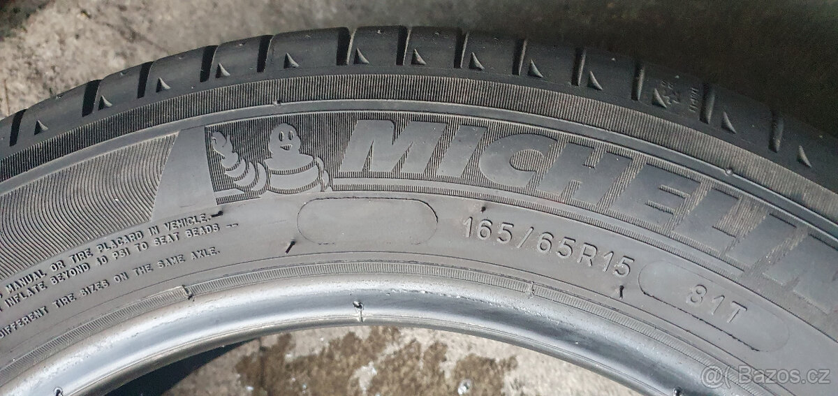 165/65/15 2x letní pneu Michelin - 5