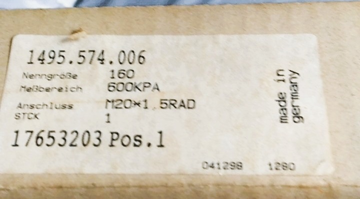 ❗Manometr tlaku❗600KPA❗Německo - výroba. - 5