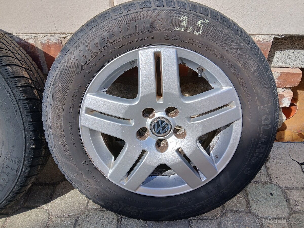 Prodej kol 5x100, 195/65 R15 zimní - 5
